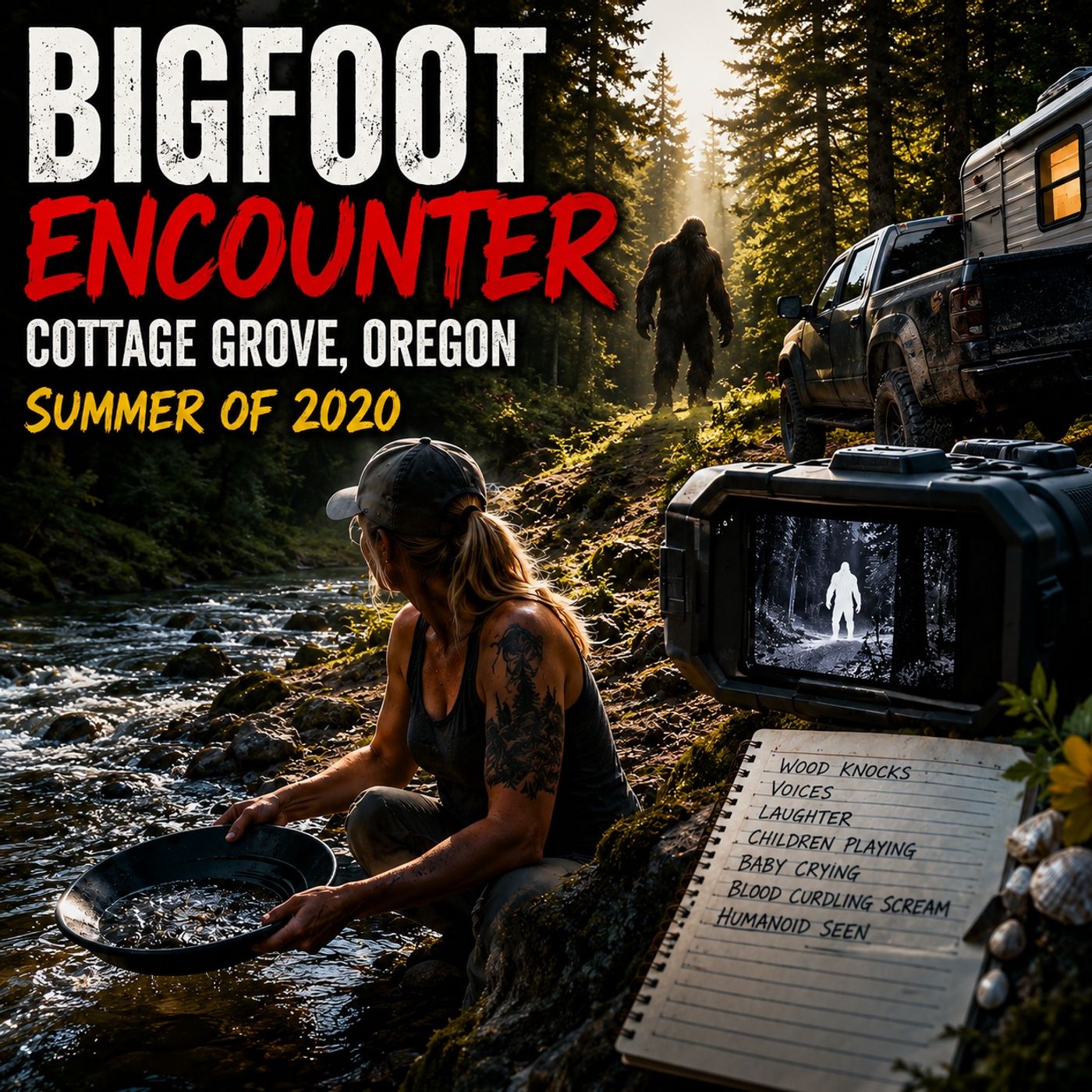 BIGFOOT ENCOUNTERS IN THE MOUNTAINS NEAR COTTAGE GROVE OREGON | I SAW IT ON MY THERMAL DEVICE