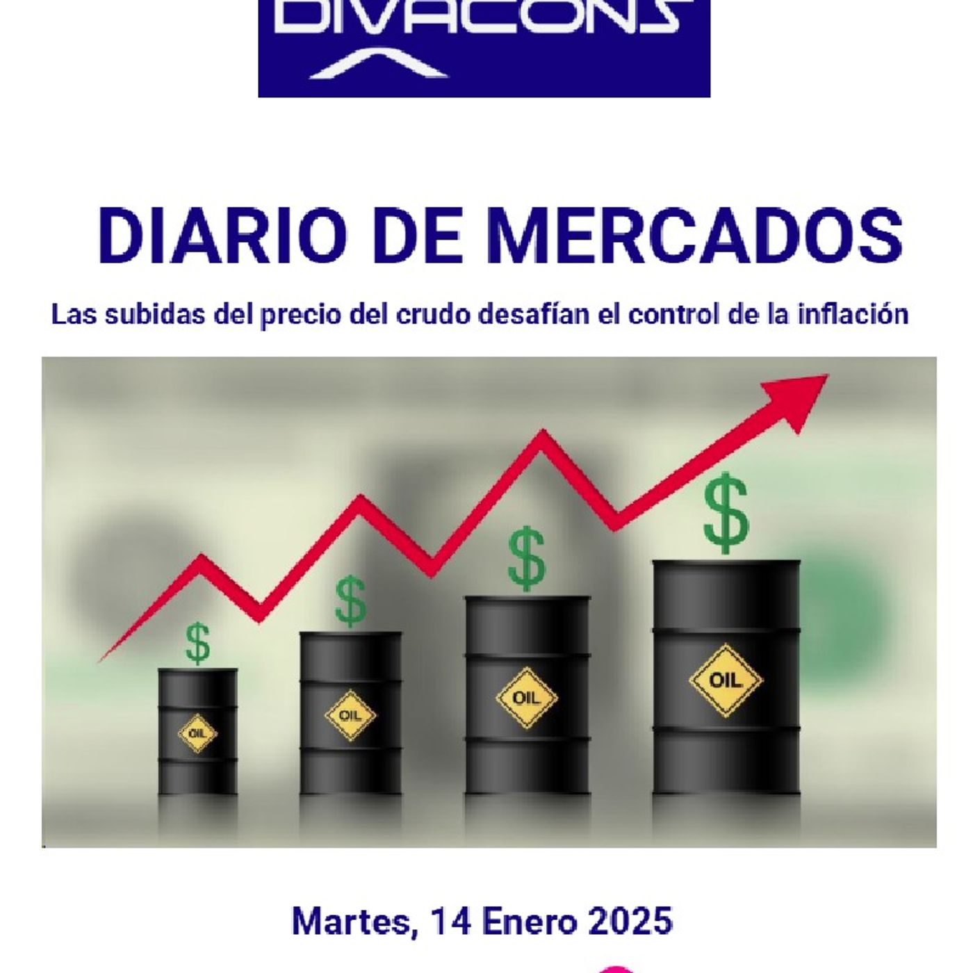 PODCAST en abierto DIARIO DE MERCADOS Martes 14 Enero 2025 episode artwork