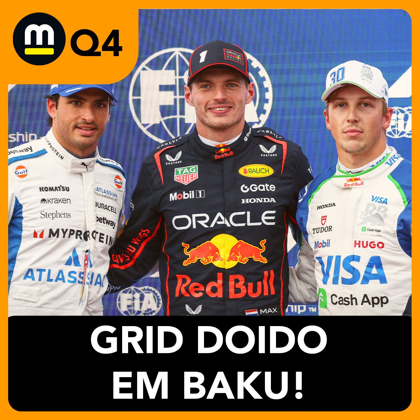 Max pole e Sainz 2º em Quali insano! Norris só 7º e Piastri 9º pós-batida, com Bortoleto 13º. debate episode artwork