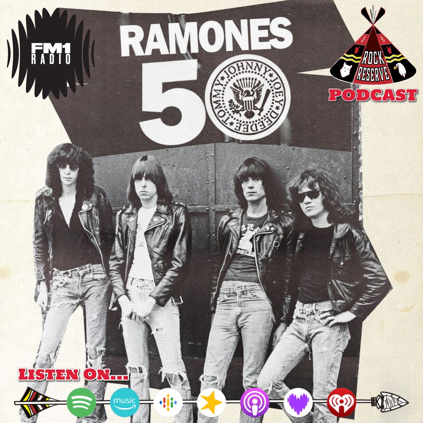 RAMONES 50 episode artwork