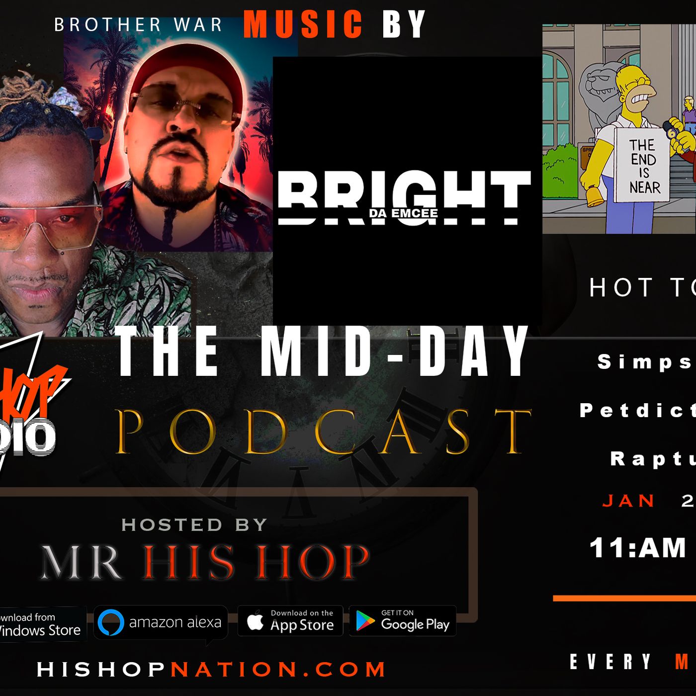 EPISODE 86  - THE SIMPSONS PREDICT THE RAPTURE - THE MID-DAY PODCAST episode artwork