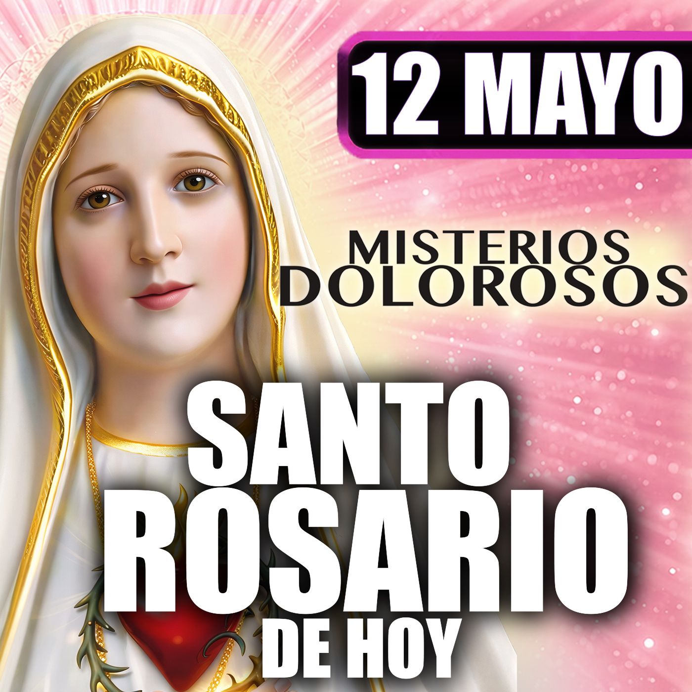 Santo Rosario Mes de María 🌸 12 de Mayo de 2026 | #MisteriosDolorosos