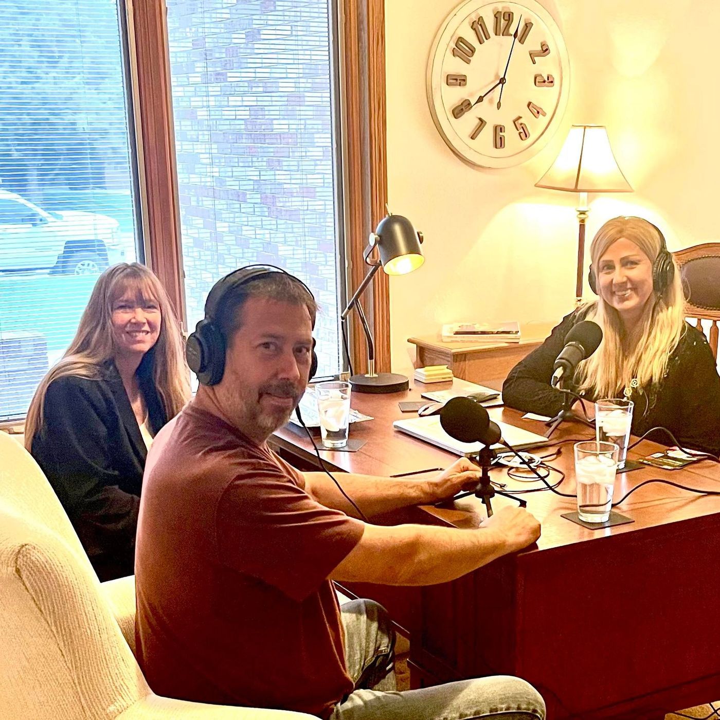 Melanie, Mrs. J, and guests