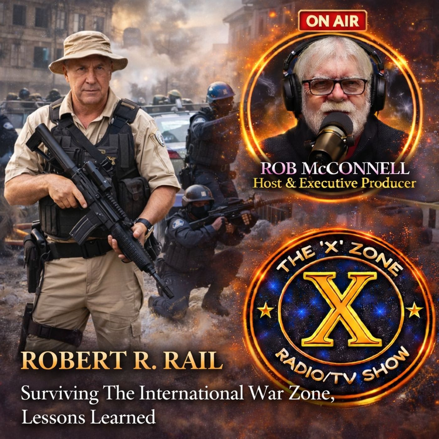 Rob McConnell Interviews - ROBERT RAIL - Surviving The International War Zone, Lessons Learned