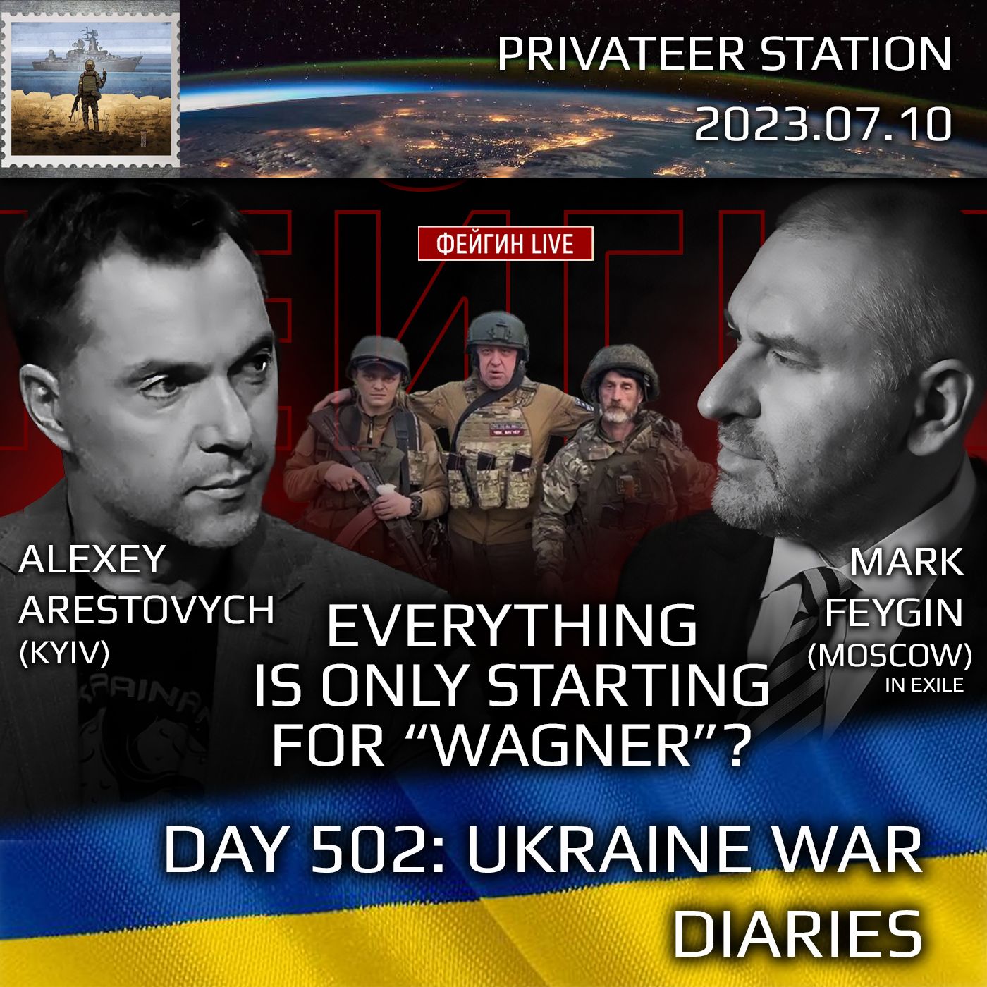 cover of episode War Day 502: Ukraine War Chronicles with Alexey Arestovych & Mark Feygin