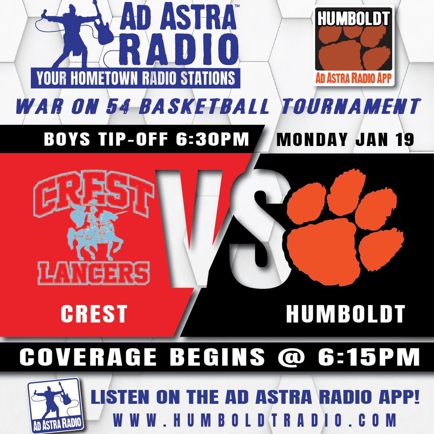 Humboldt Cubs vs Crest Lancers Boys High School Basketball (Iola War on 54-January 19, 2026) episode artwork