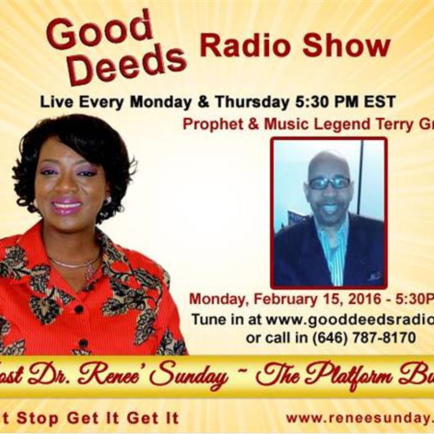 Dr. Renee Sunday\'s show