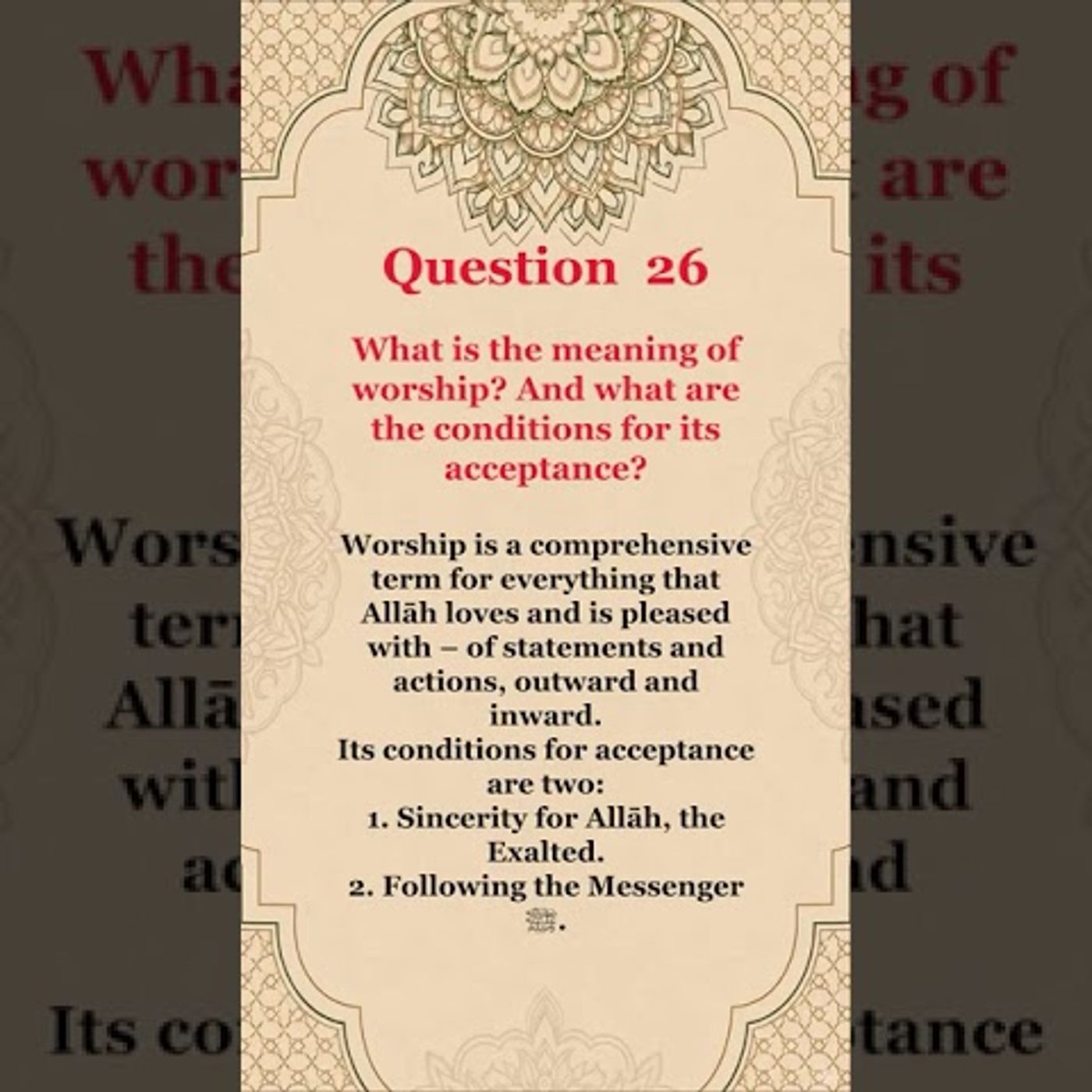 Guidance for Mankind: Principles & Important Matters in the Religion of Islam | Sh. Dr. Umar Al-Umar