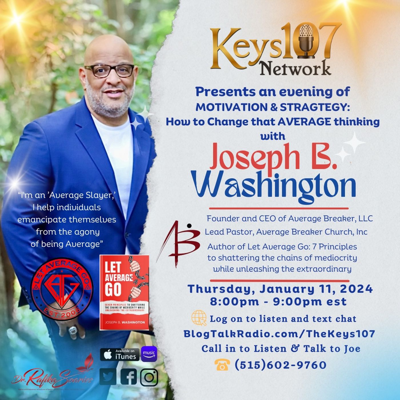TheKeys107: HowToChangeThatAverageThinkingWithJosephBWashington episode artwork