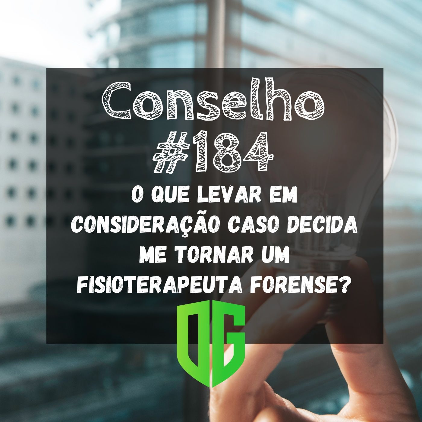 Conselho #184 - O que levar em consideração caso decida me tornar um Fisioterapeuta Forense? episode artwork