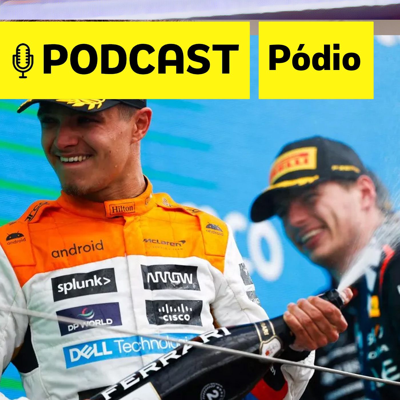 Podcast Pódio - Verstappen vence, Norris segura Hamilton, Piastri é 4º e Ferrari vai mal em Silverstone episode artwork