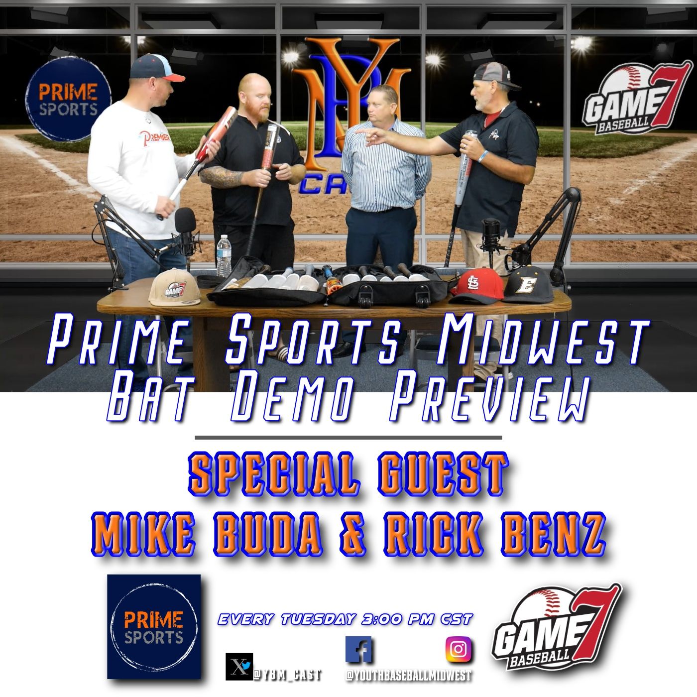 Prime Sports Midwest Bat Demo Preview w/Rick Benz & Mike Buda | Baseball Talk episode artwork