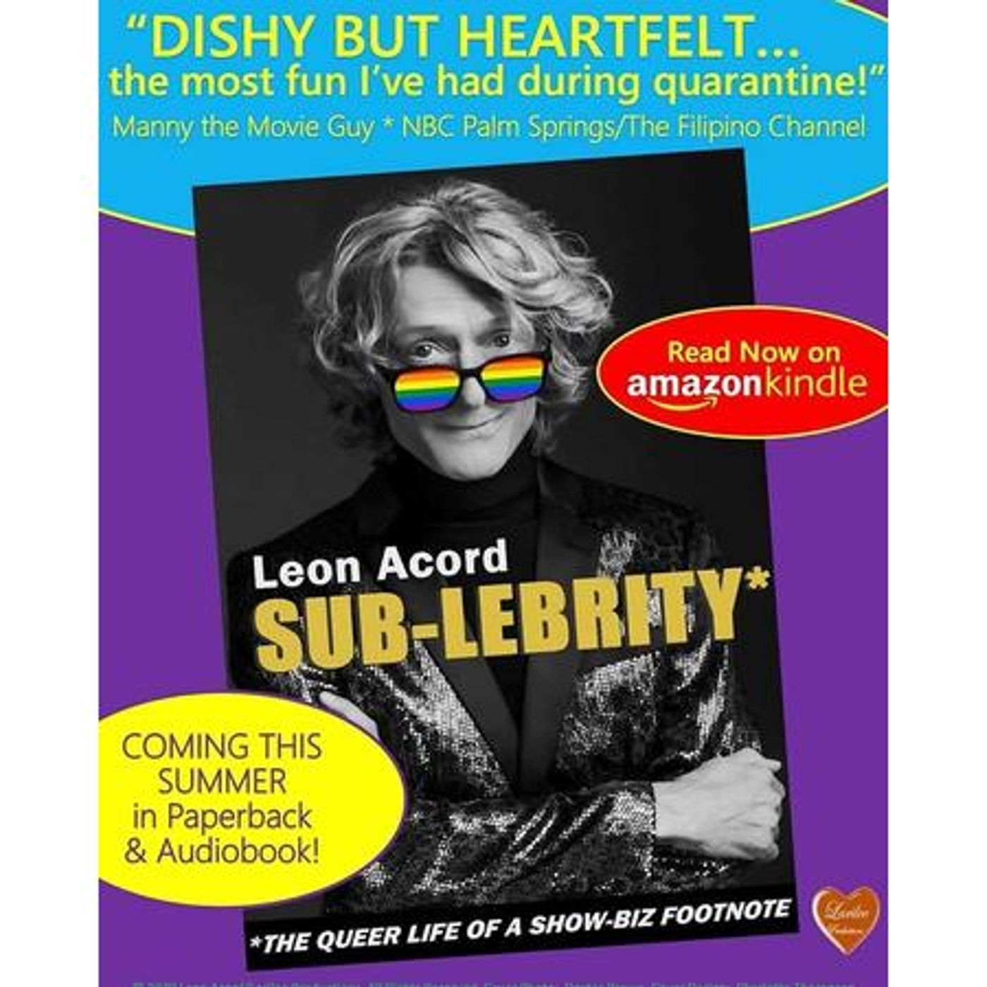 LEON ACORD AUTHOR OF SUB-LEBRITY THE QUEER LIFE OF A SHOW-BIZ FOOTNOTE episode artwork