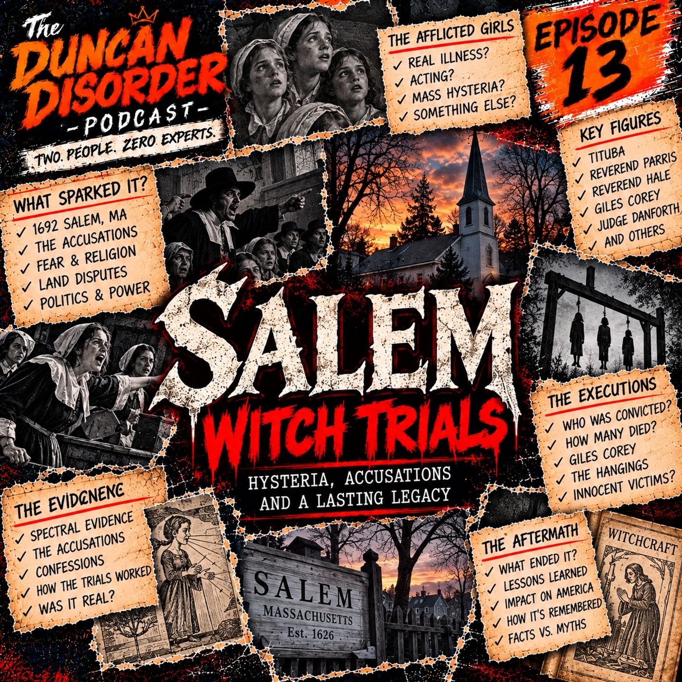 Episode 13,  The Salem Witch Trials: Witches, Lies & Accusations