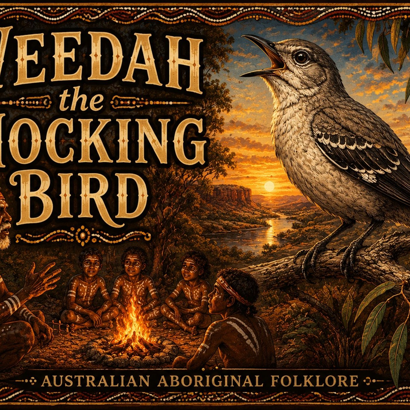 Ep. 128: Weeduh, The Mockingbird by Australian Aboriginal Folktale (Australia) 1897 episode artwork
