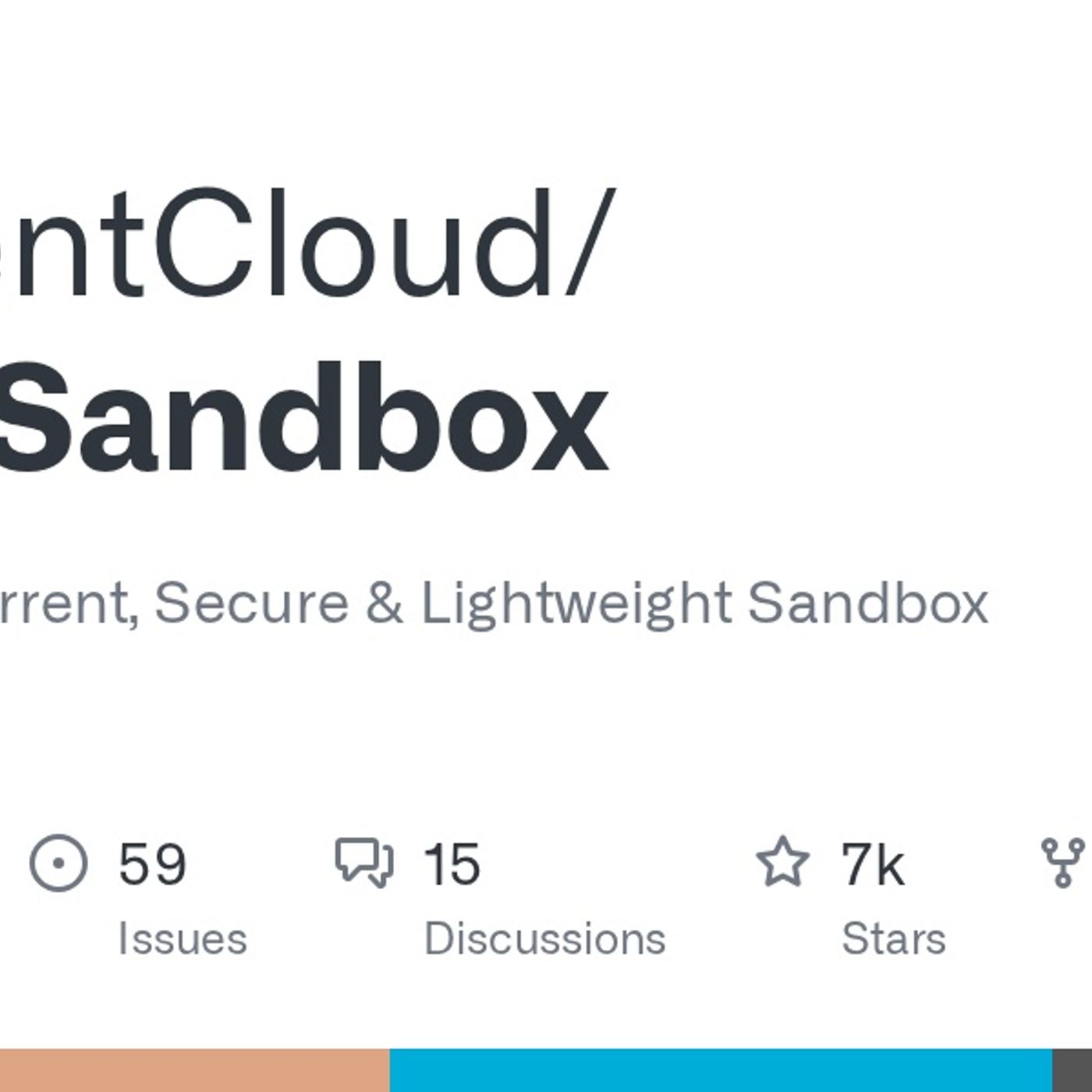 GitHub - TencentCloud/CubeSandbox: Instant, Concurrent, Secure & Lightweight Sandbox for AI Agents.