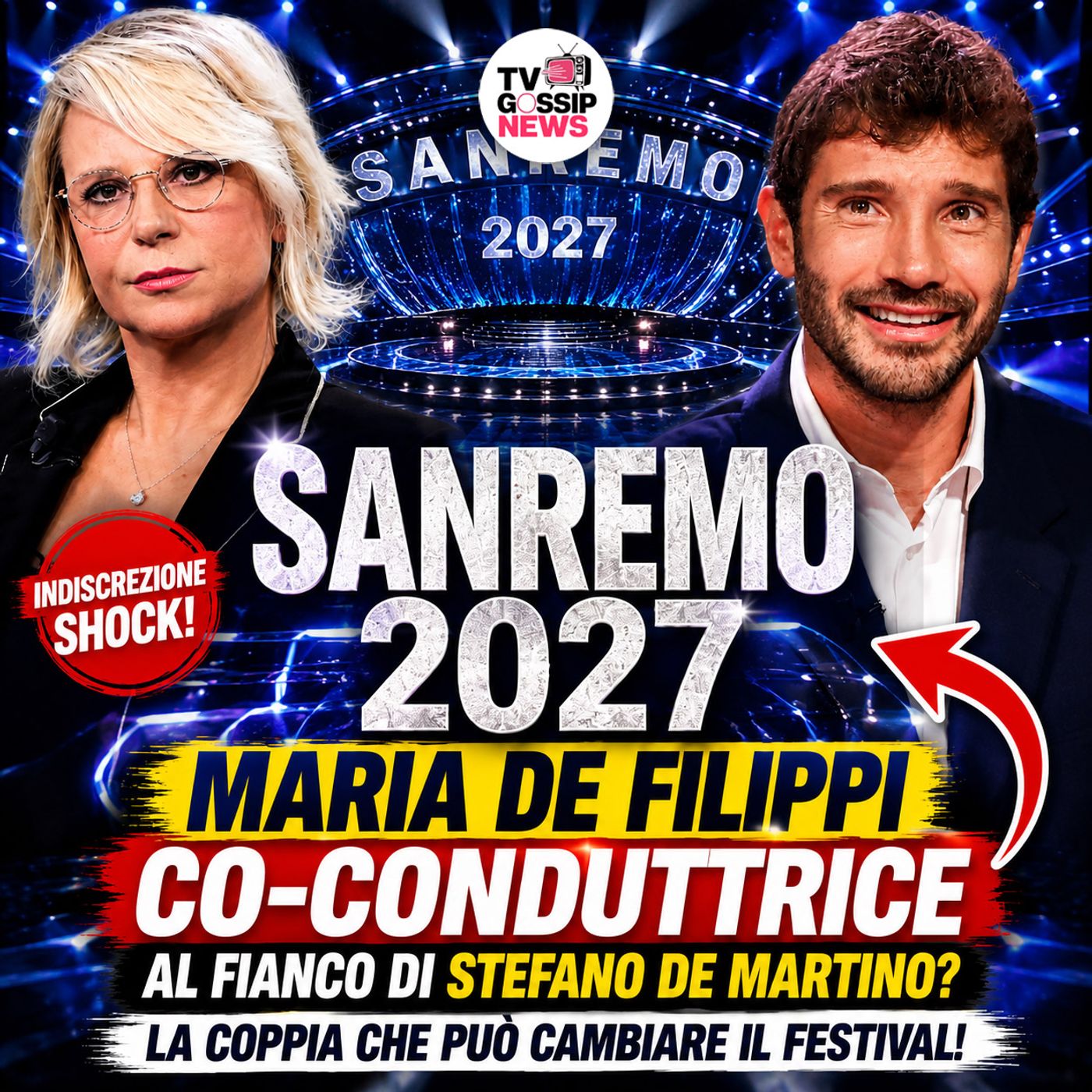 Stefano De Martino verso Sanremo 2027 con Maria De Filippi: l’ipotesi scuote la tv