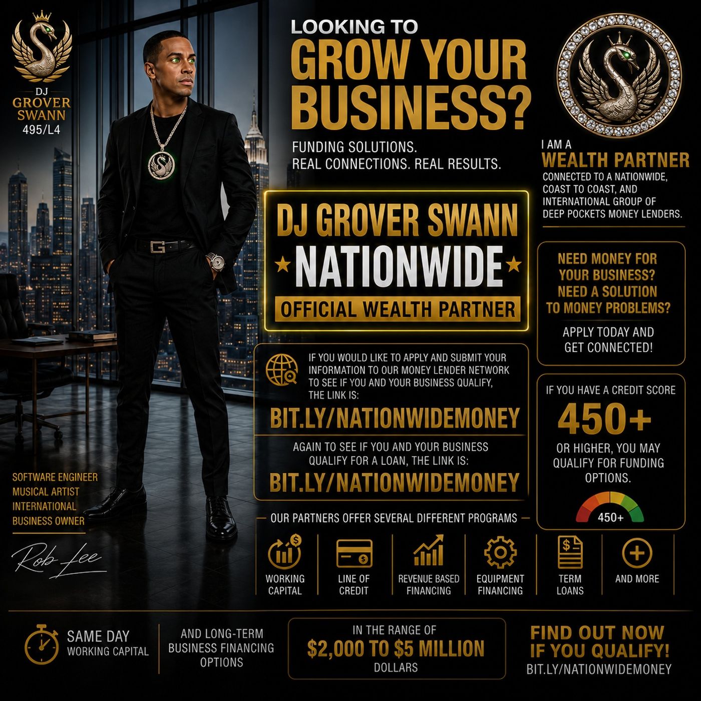 Grow Your MONEY Today! Wealth Partner Deep Pockets Nationwide Money Network DJ Grover Swann 495/L4 episode artwork