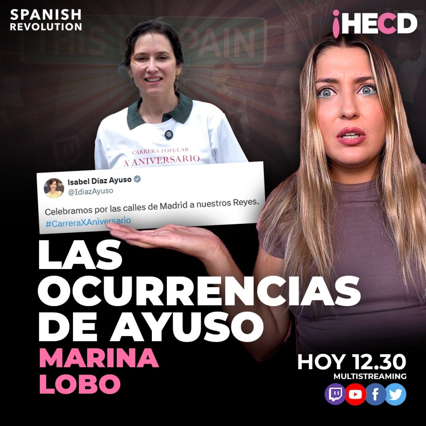 HECD! 554 Marina Lobo - Las ocurrencias de Ayuso + Atentado en Washington + Ábalos y el parador, ¿info o leyenda urbana? - Acceso anticipado