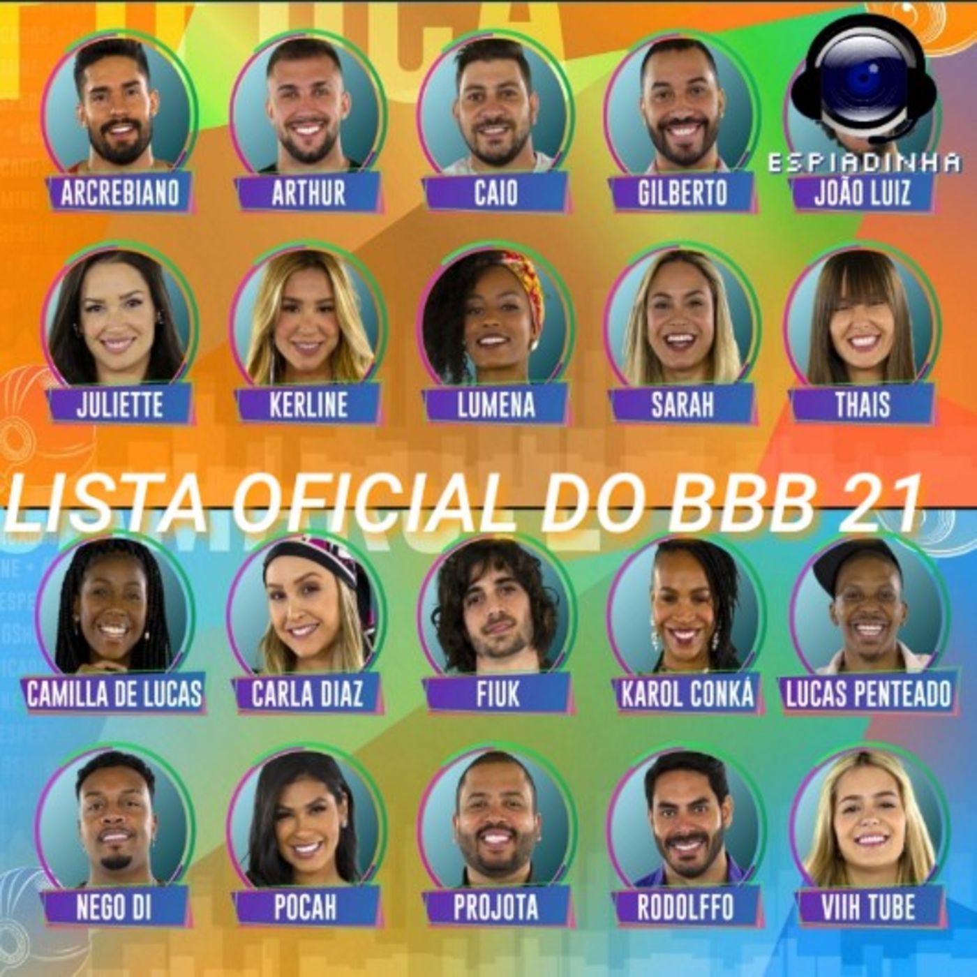 Lista oficial do BBB 21! Primeiras impressões episode artwork