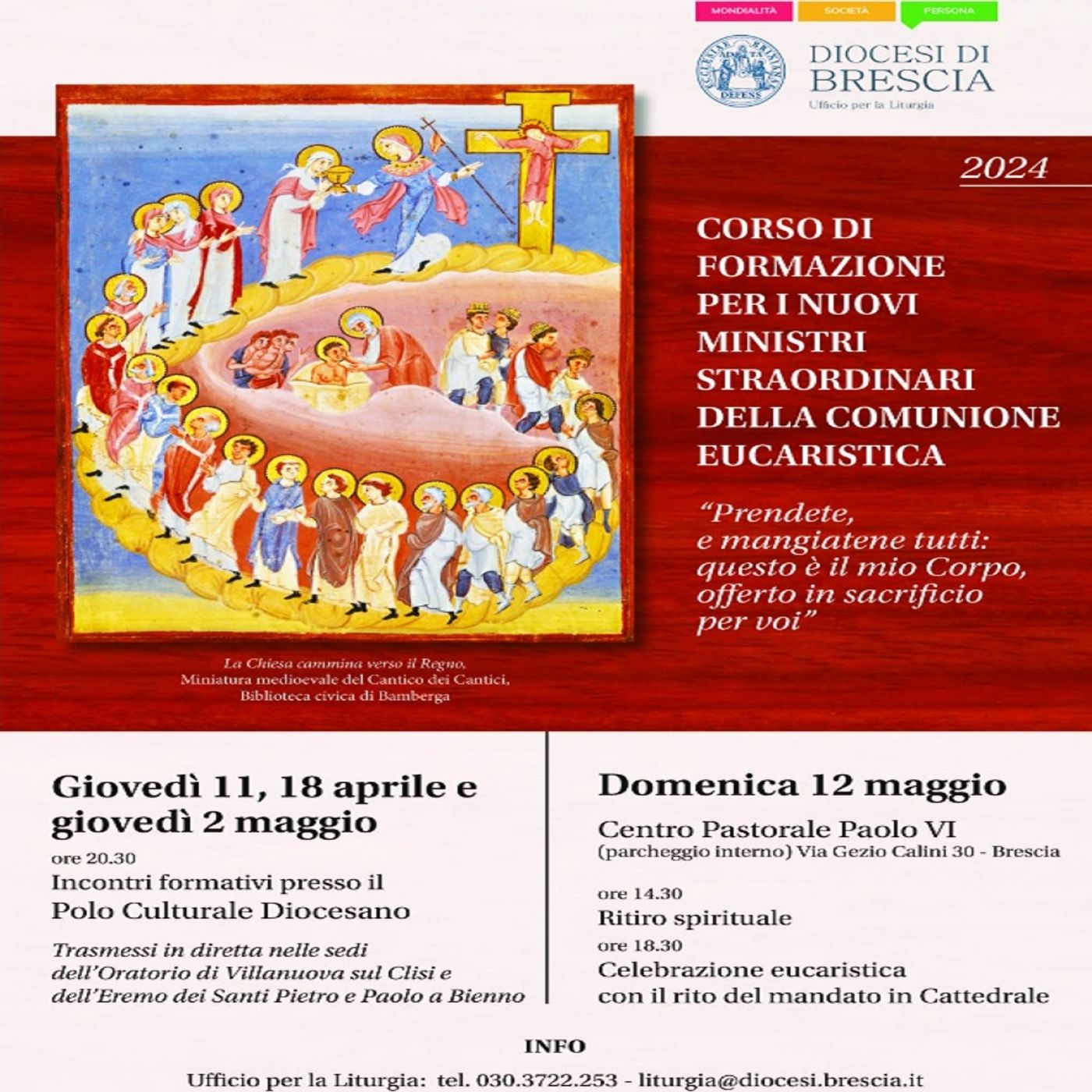Un corso per diventare Ministri Straordinari della Comunione Eucaristica: intervista a don Gianmaria Frusca  -  21 marzo 2024 episode artwork