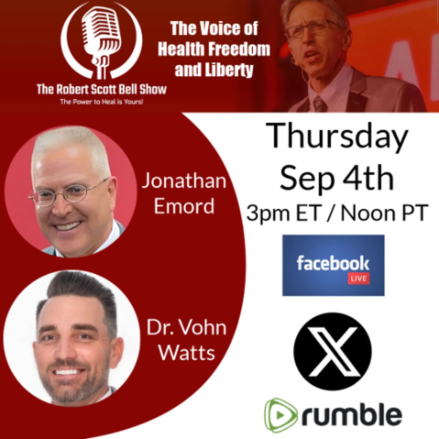 Jonathan Emord, Florida Ends Vaccine Mandates, States Ignore The CDC, Dr. Vohn Watts, Foundational Health - The RSB Show 9-4-25 episode artwork
