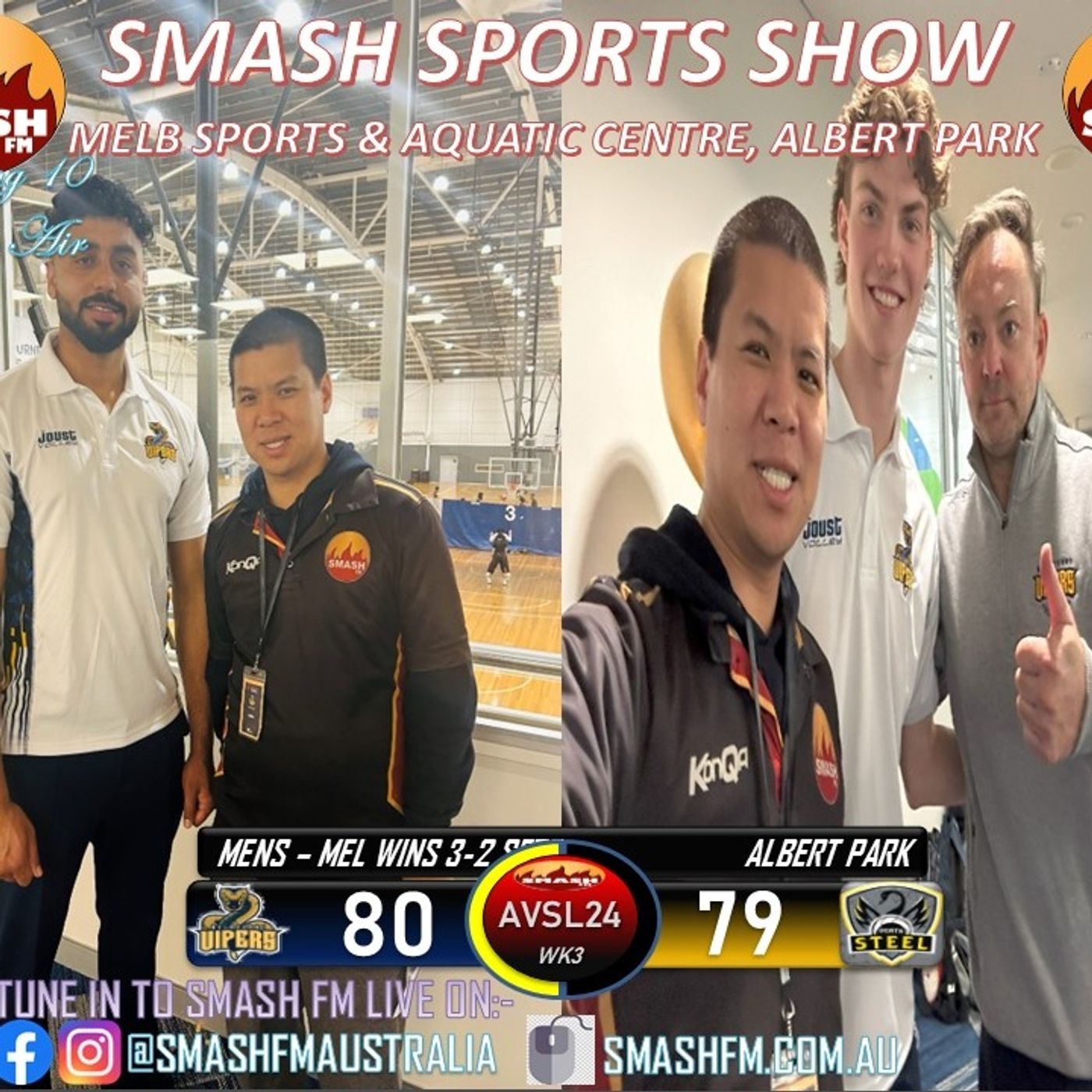 SSS10THYR: Melbourne Vipers AVSL24 Mens Wk3 Post Game Interviews 140924