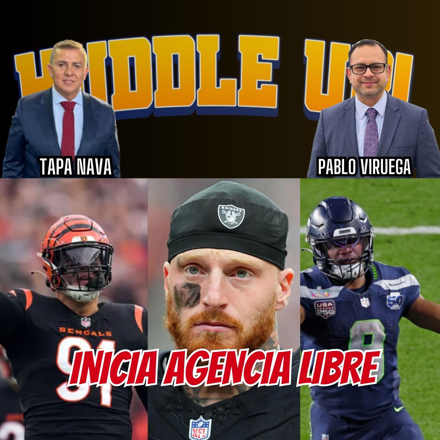 #HuddleUP Inició Agencia Libre #NFL @TapaNava & @PabloViruega