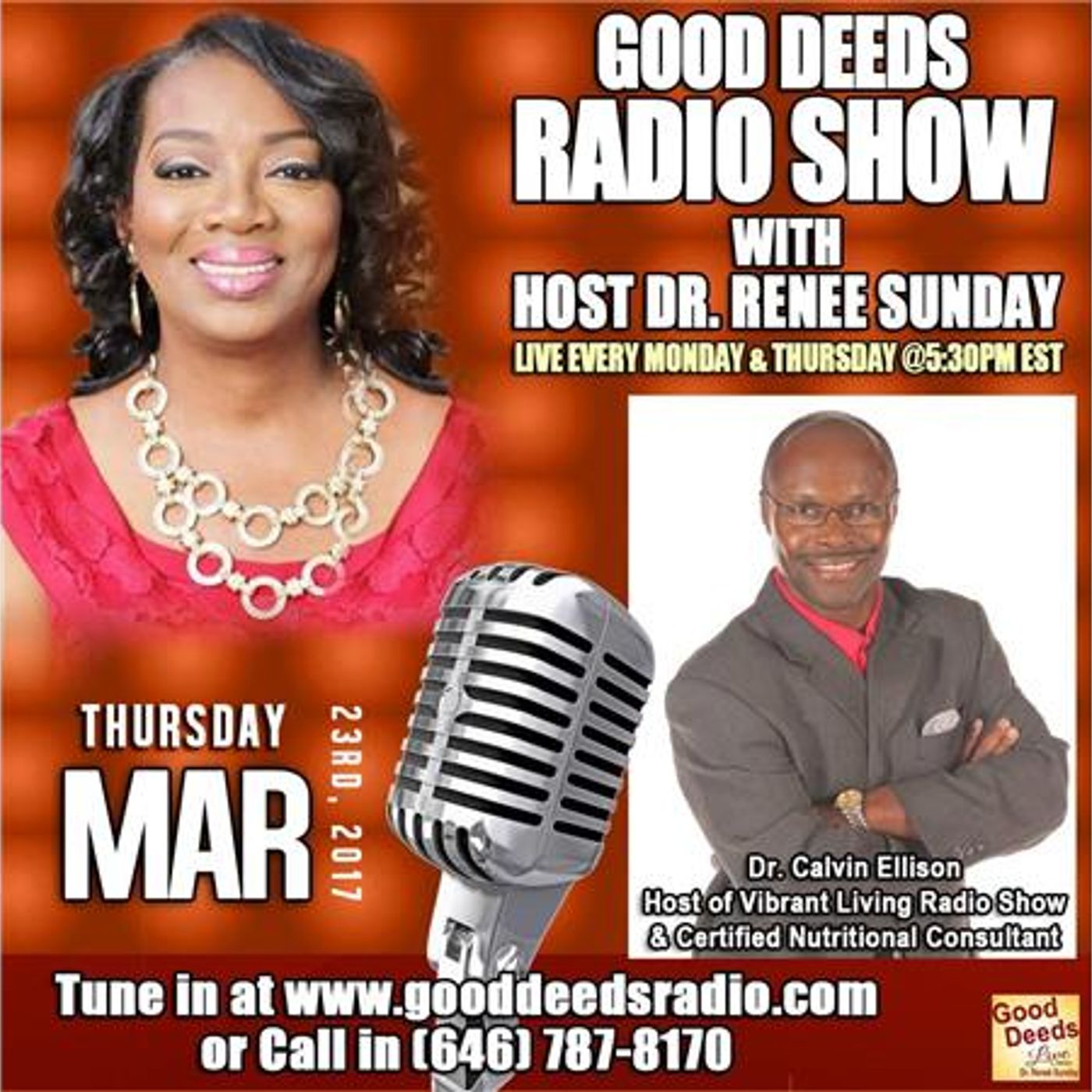 Dr. Calvin Ellison Host of Vibrant Living & Certified Nutritional Consultant episode artwork