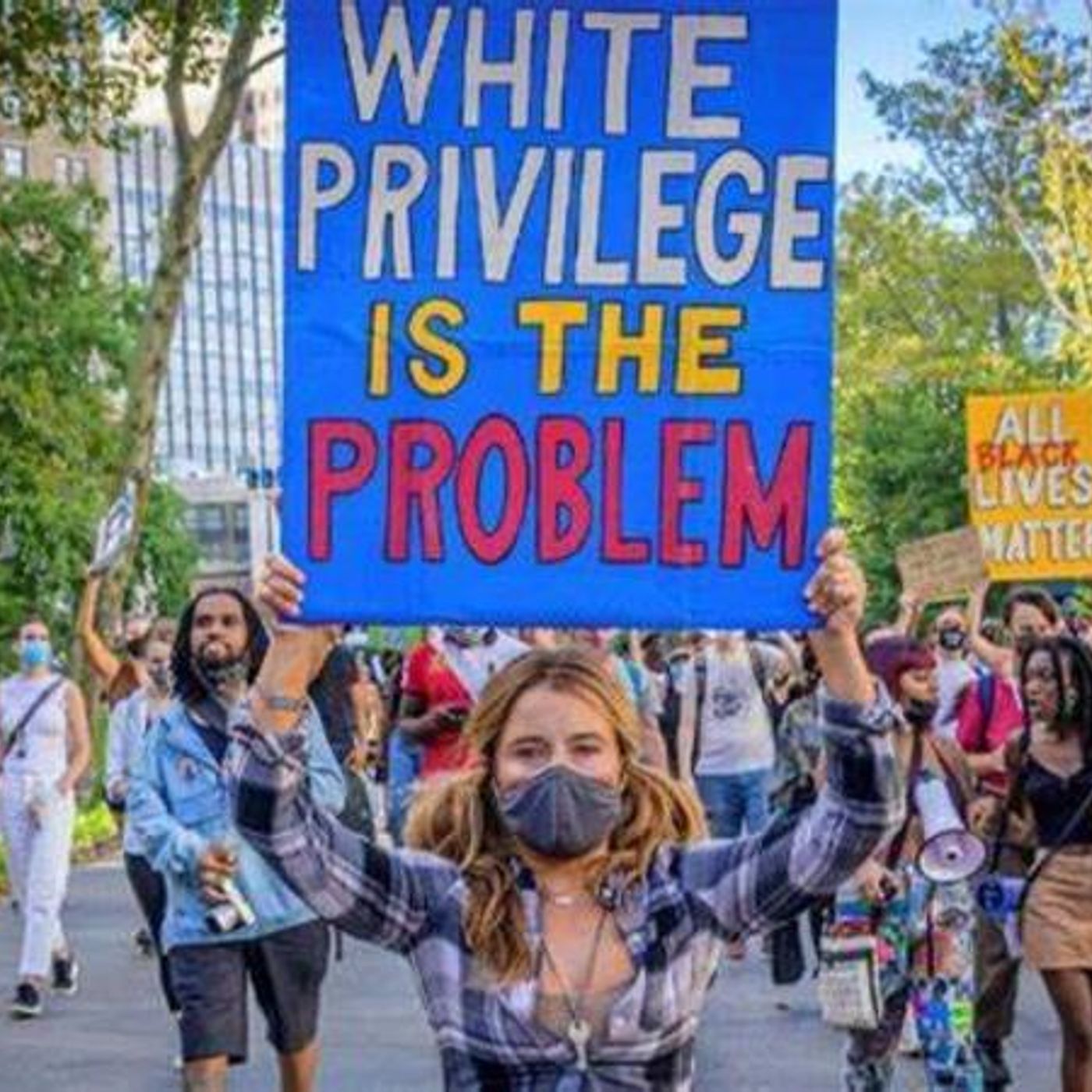 Blood of saints, on the hands of saints; The dangers of white privilege episode artwork