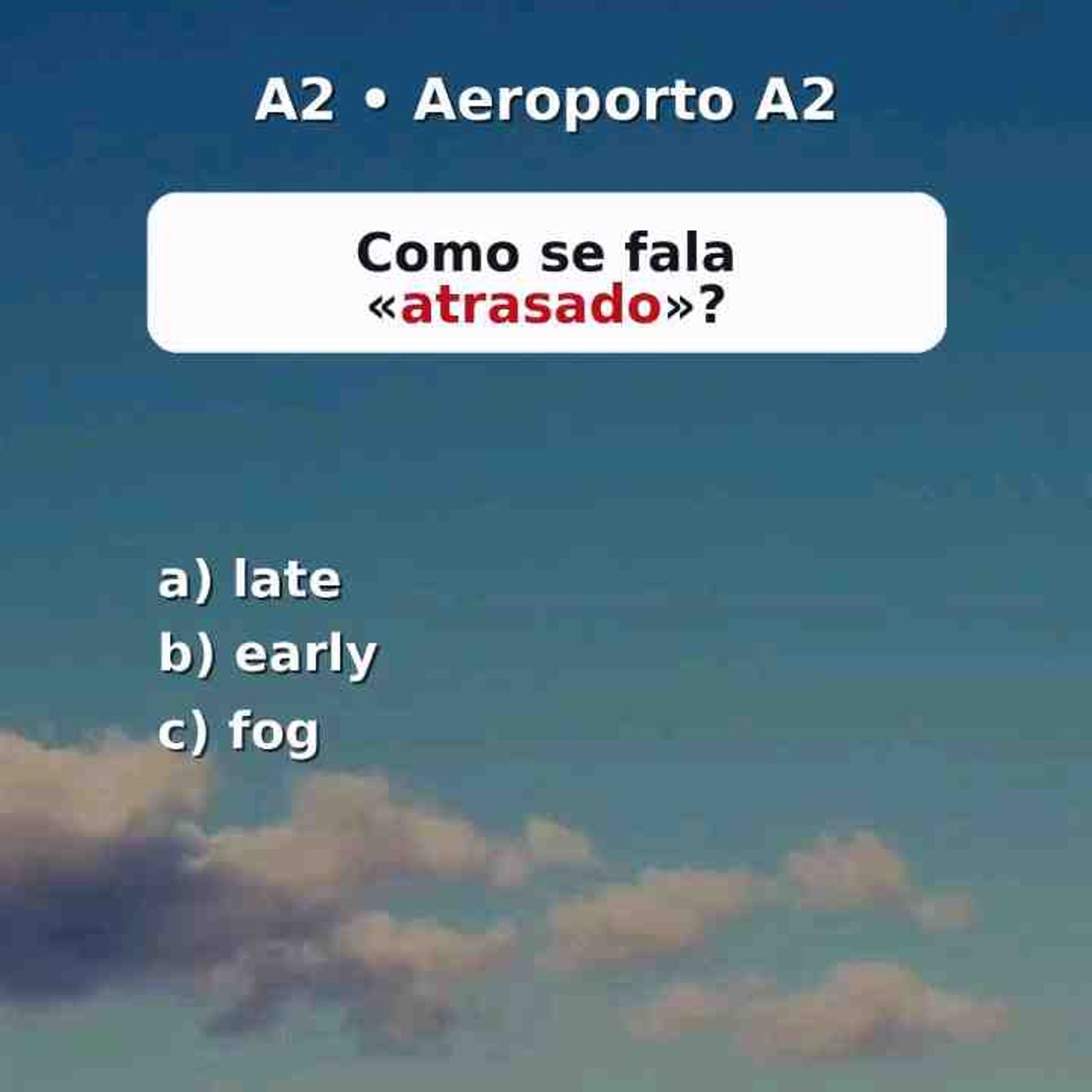 Vocabulário útil de aeroporto para viagem. Foco em embarque_ portões e atrasos. Quantas você acertou de 4_ Comente o resultado episode artwork