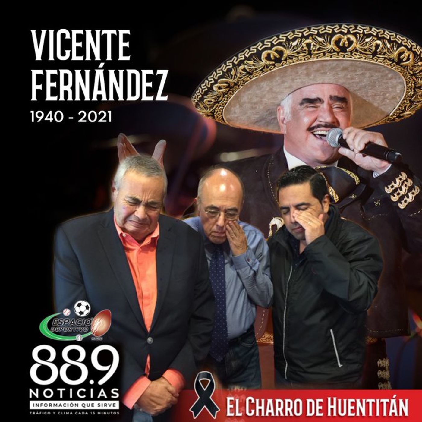 Programa Especial Homenaje a Vicente Fernández en Espacio Deportivo de la Tarde 13 de Diciembre 2021