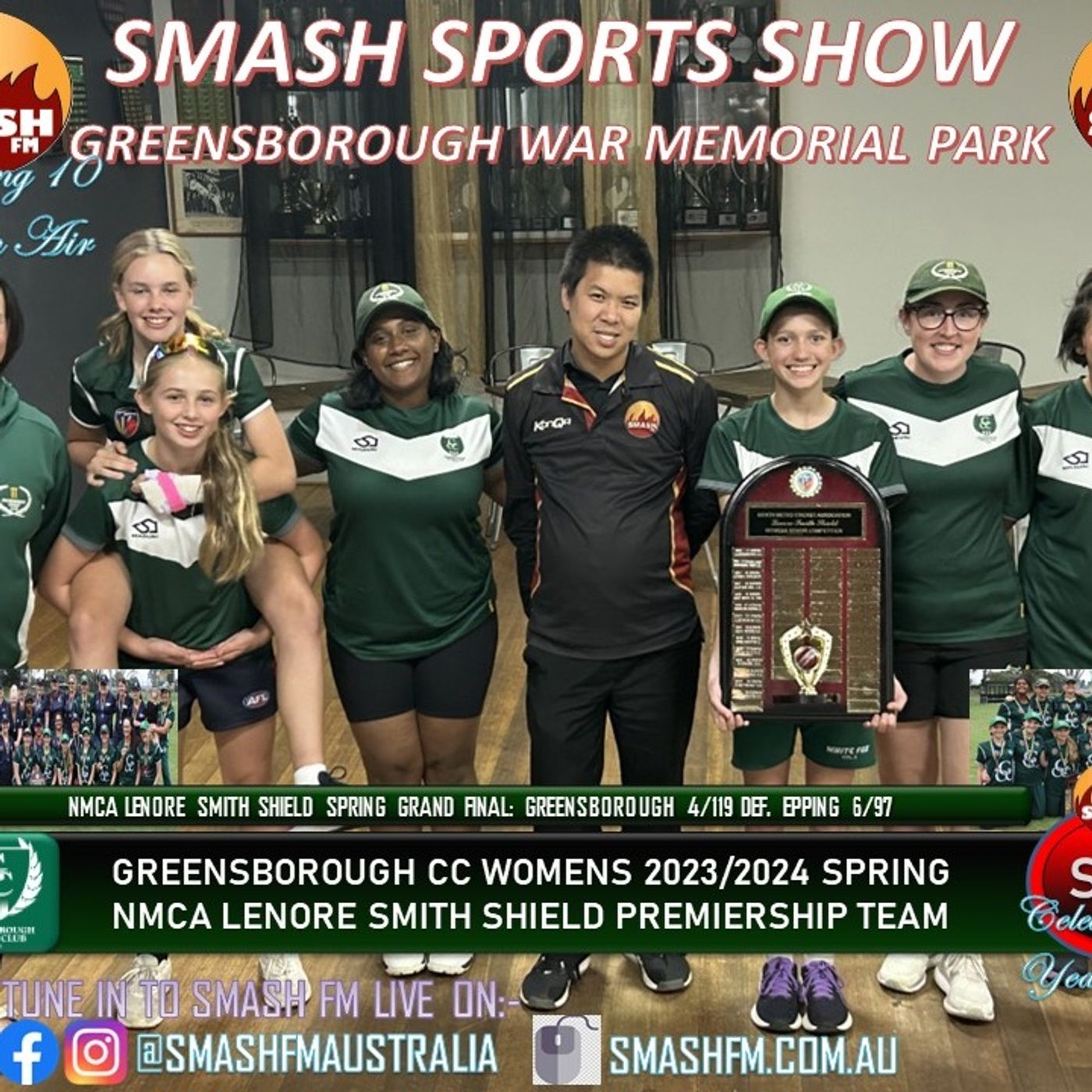 SSS10THYR: Greensborough CC NMCA24 Lenore Smith Shield Spring Premiership Interviews 010224