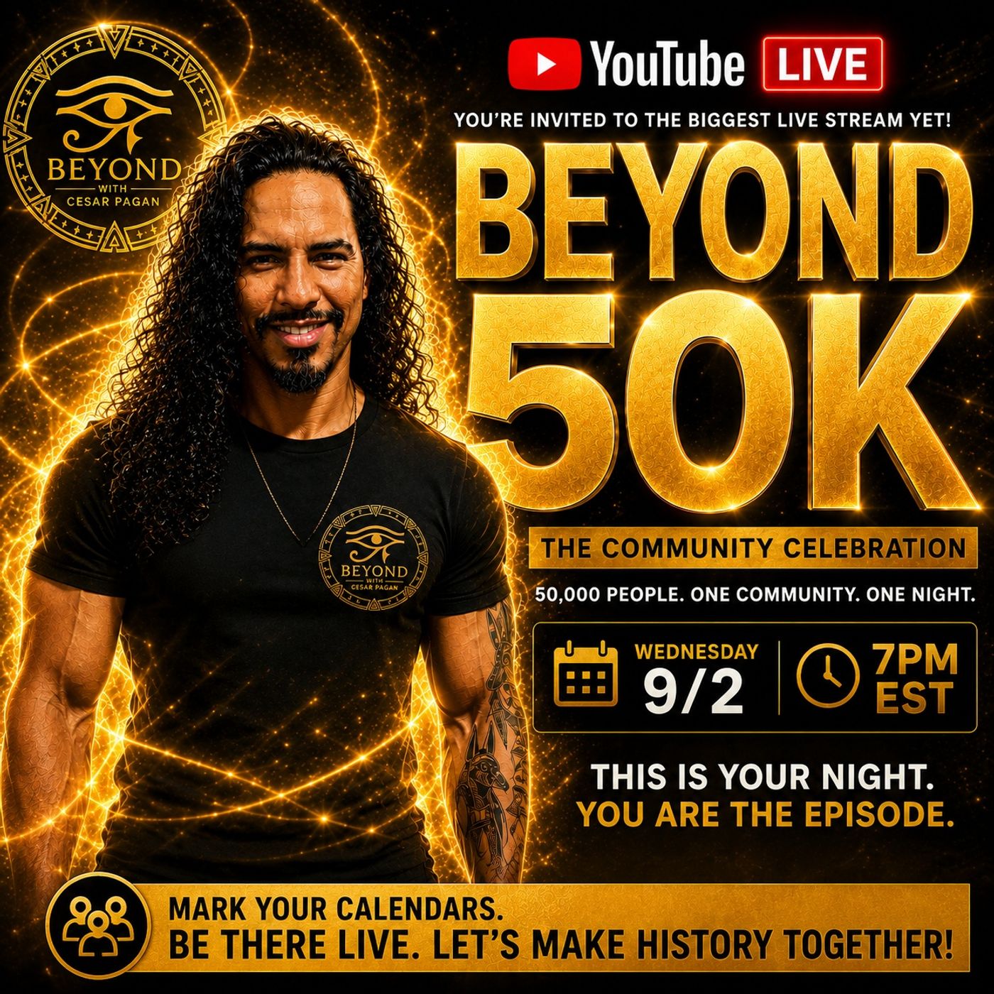 BEYOND 50K: 50,000 People, One Community, One Night The Celebration | Livestream