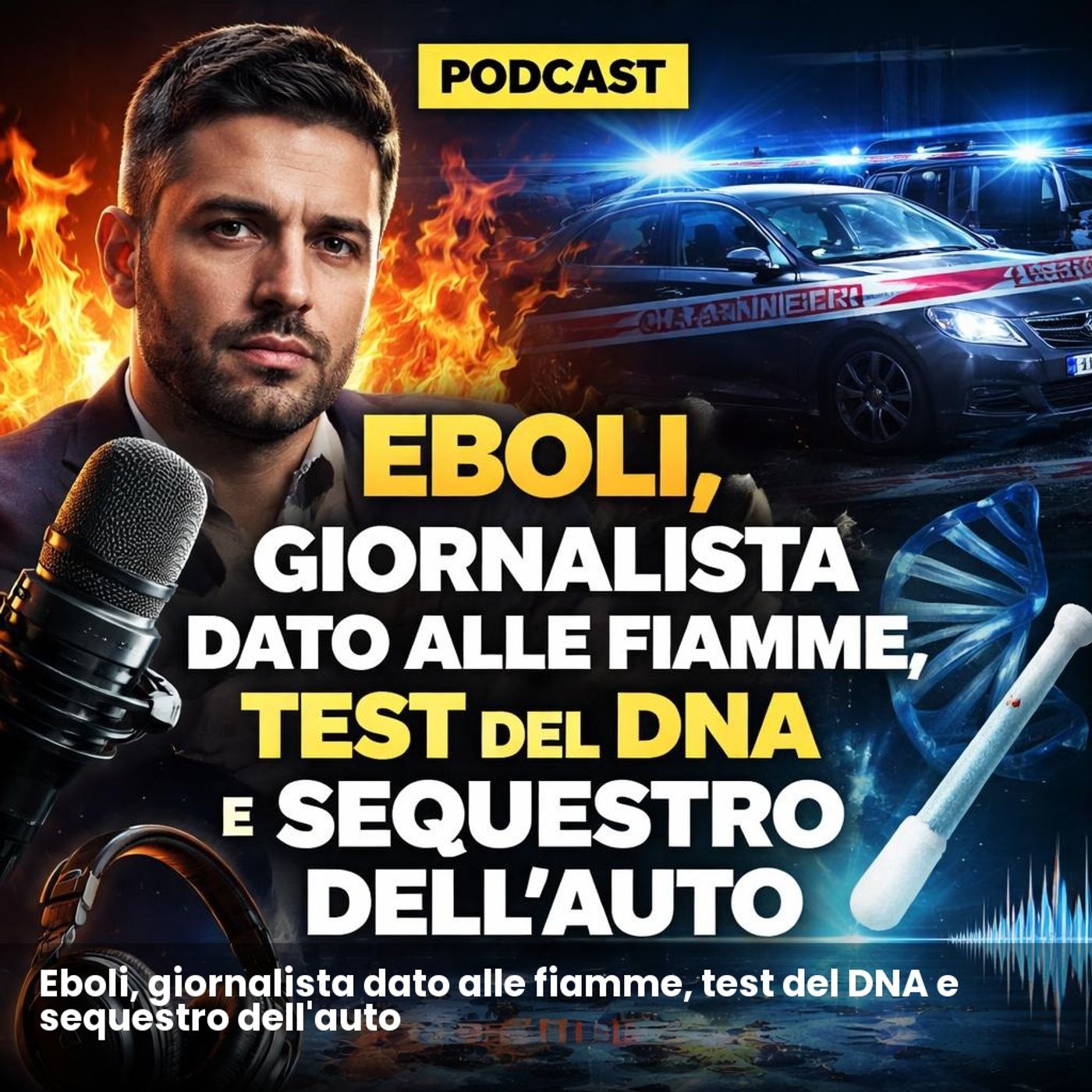 Eboli, giornalista dato alle fiamme, test del DNA e sequestro dell'auto episode artwork