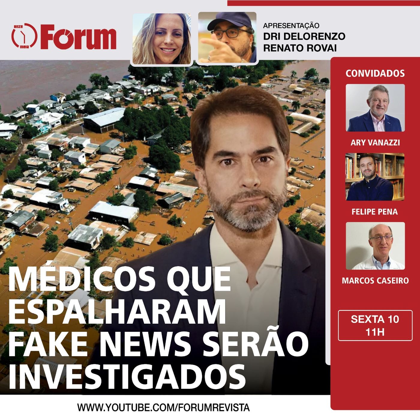Médicos criam fake news sobre RS | Entrevista com prefeito Ary Vanazzi que perdeu casa na enchente episode artwork