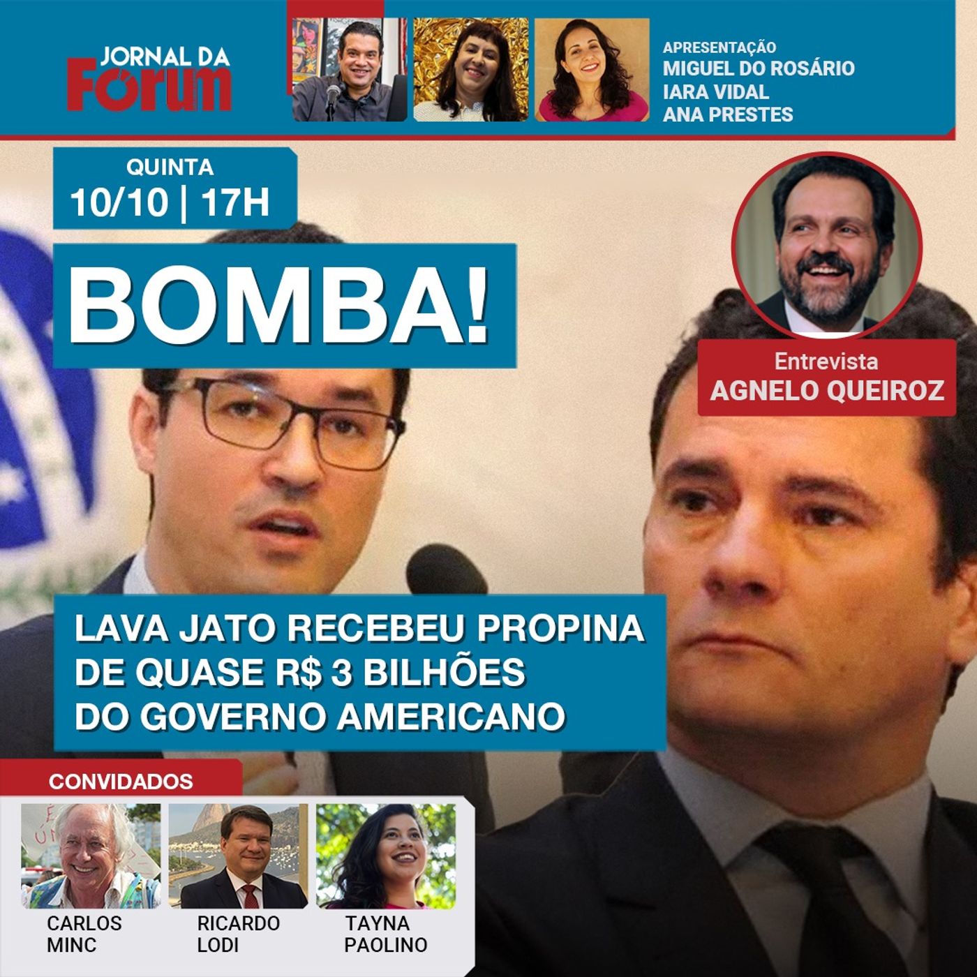 Bomba! Novos documentos confirmam que Lava Jato recebeu propina bilionária do governo americano episode artwork