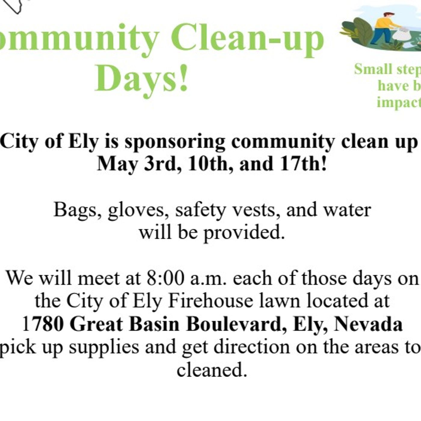 Clean-up Saturdays with Ely Councilwoman Melody Van Camp episode artwork