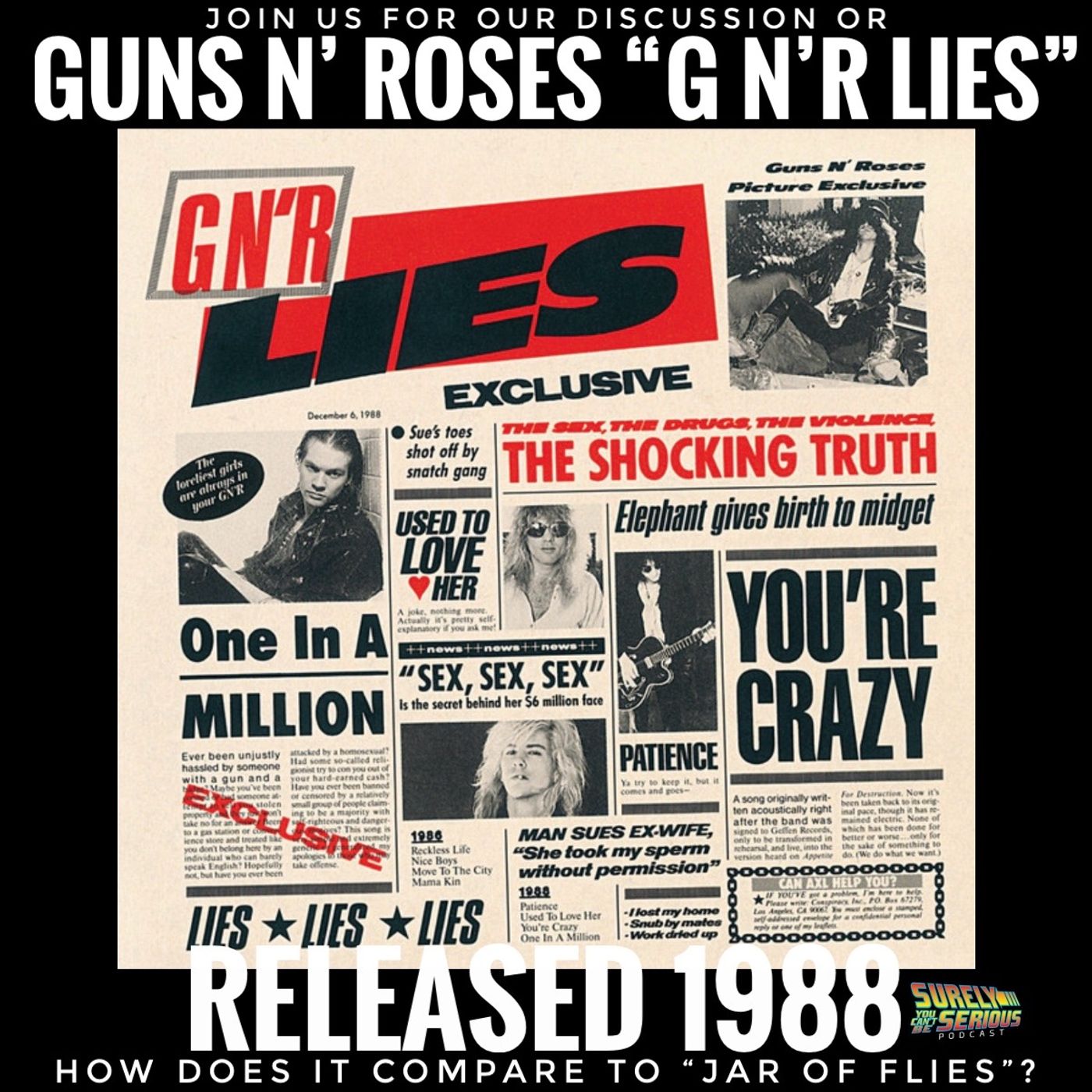 Guns N' Roses "Gn'R Lies" (1988): Track by Track!