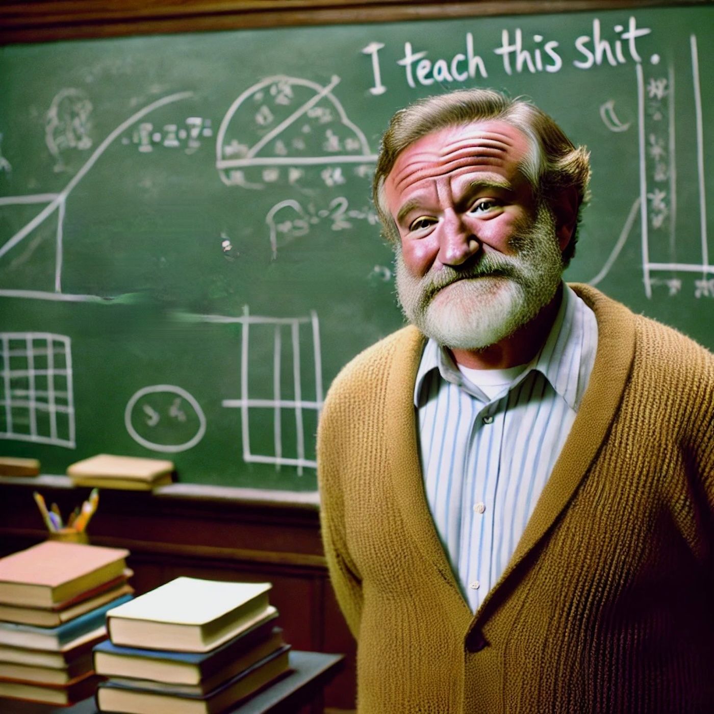 "I teach this shit, I didn't say I know how to do it." episode artwork