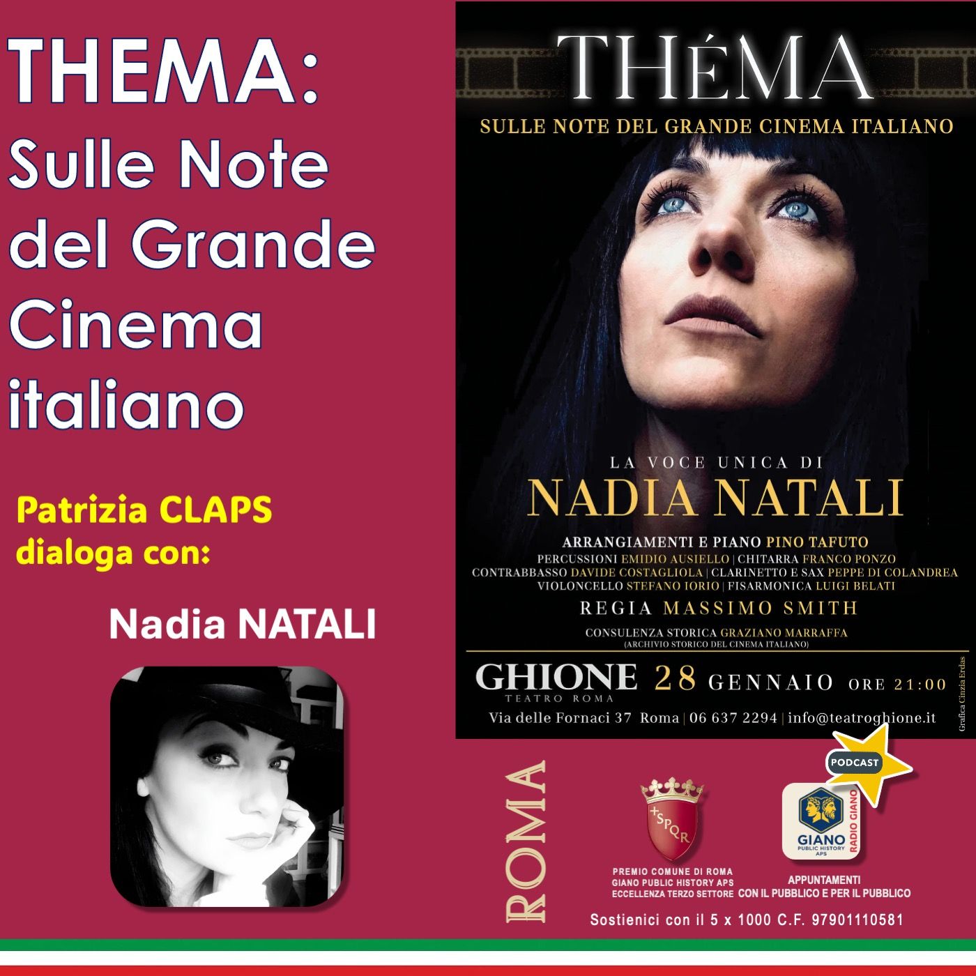 THEMA: Sulle Note del Grande Cinema italiano | Patrizia CLAPS e Nadia NATALI