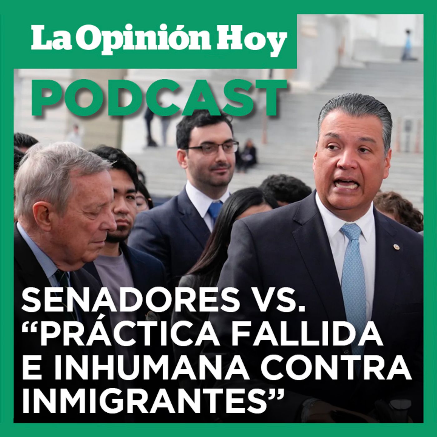 Senadores demócratas se lanzan para detener plan contra inmigrantes de Trump.
