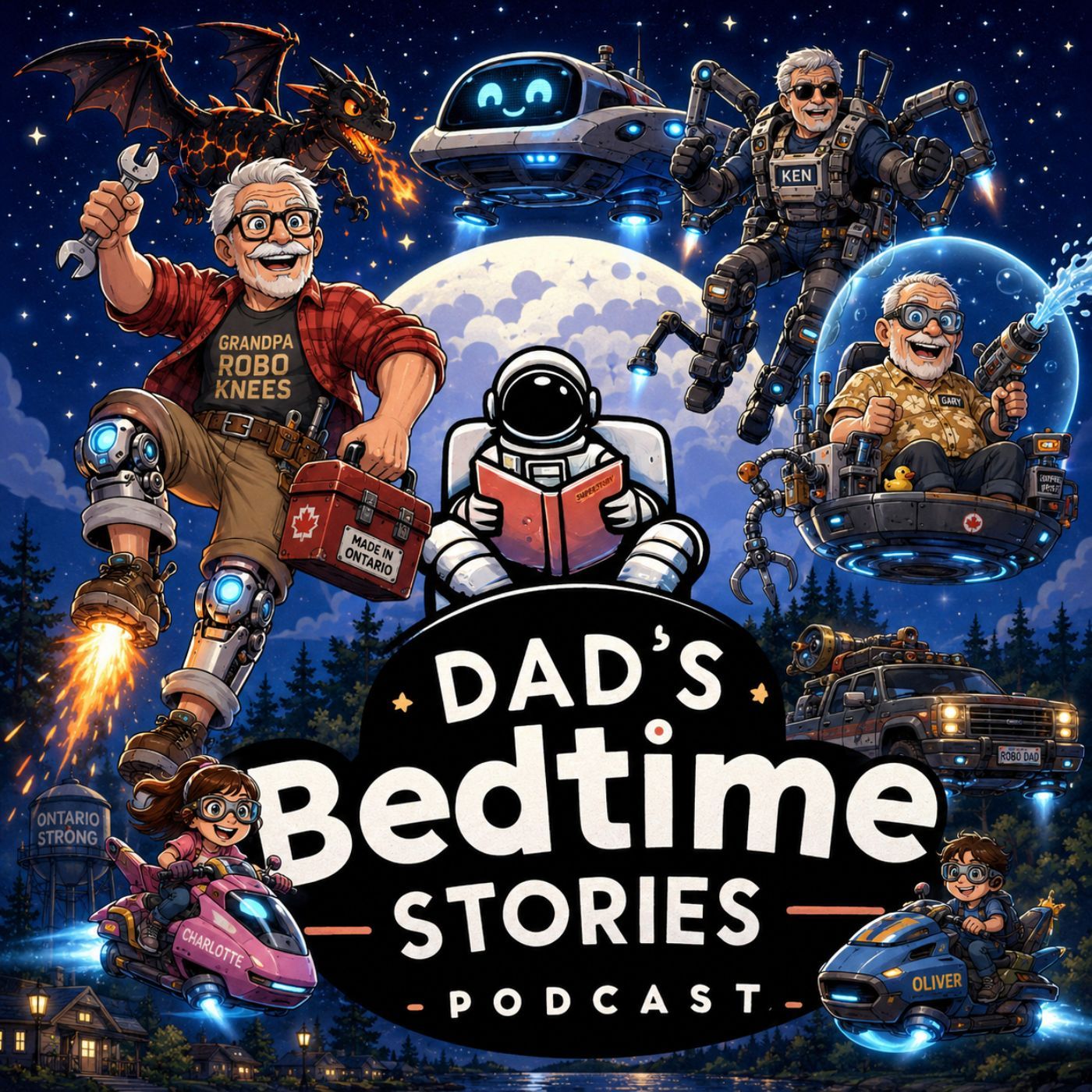 Grandpa Robo Knees: Two Funny Robot Grandpa Adventures for Kids