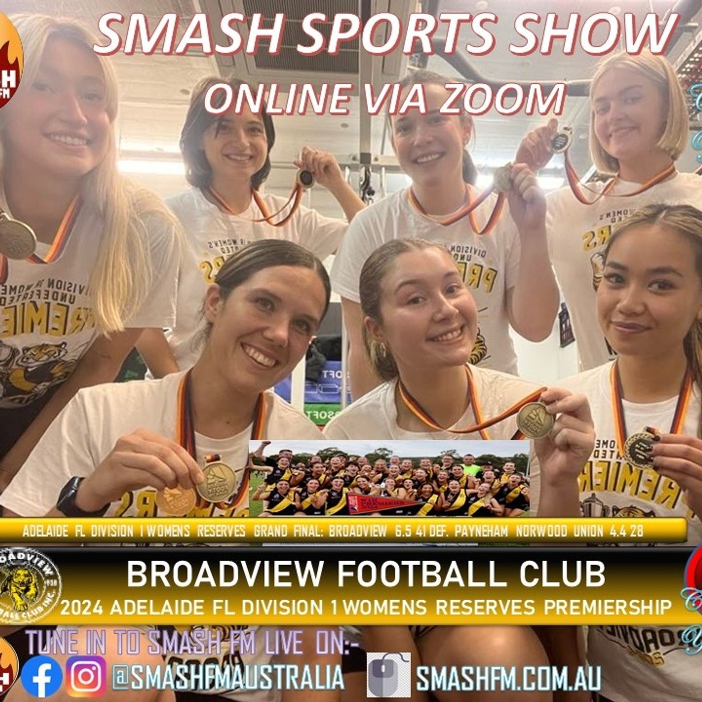 SSS10THYR: Broadview FC 2024 Adelaide FL Division 1 Reserves Womens Premiership Interviews 110924 episode artwork