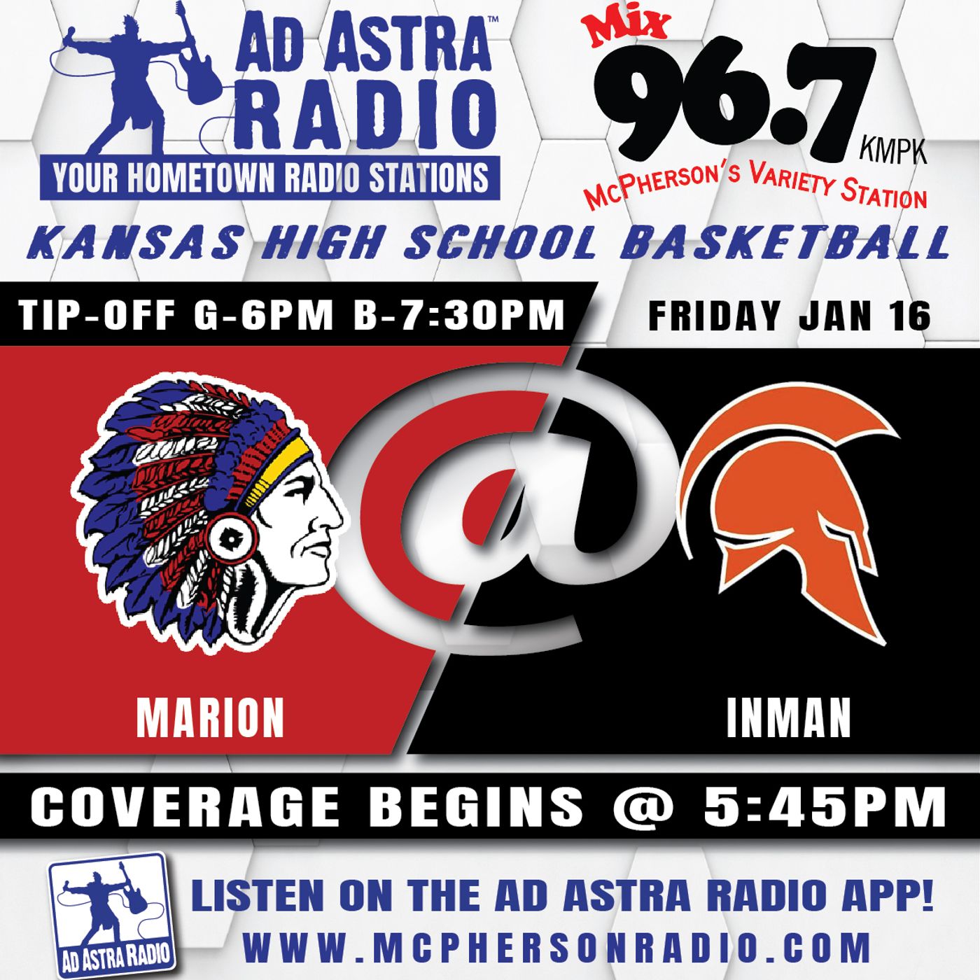 Marion Teutons at Inman Teutons High School Basketball (January 16, 2026) episode artwork