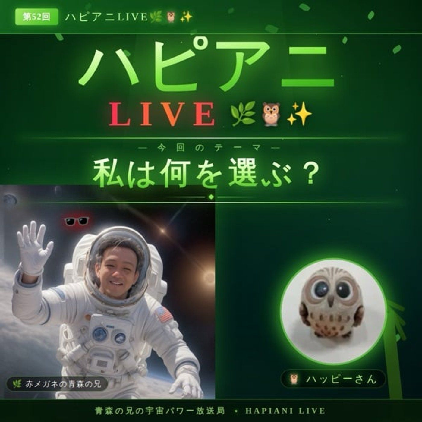 「私は何を選ぶ？」ハピアニLIVE🦉🦭🎤✨✨ episode artwork