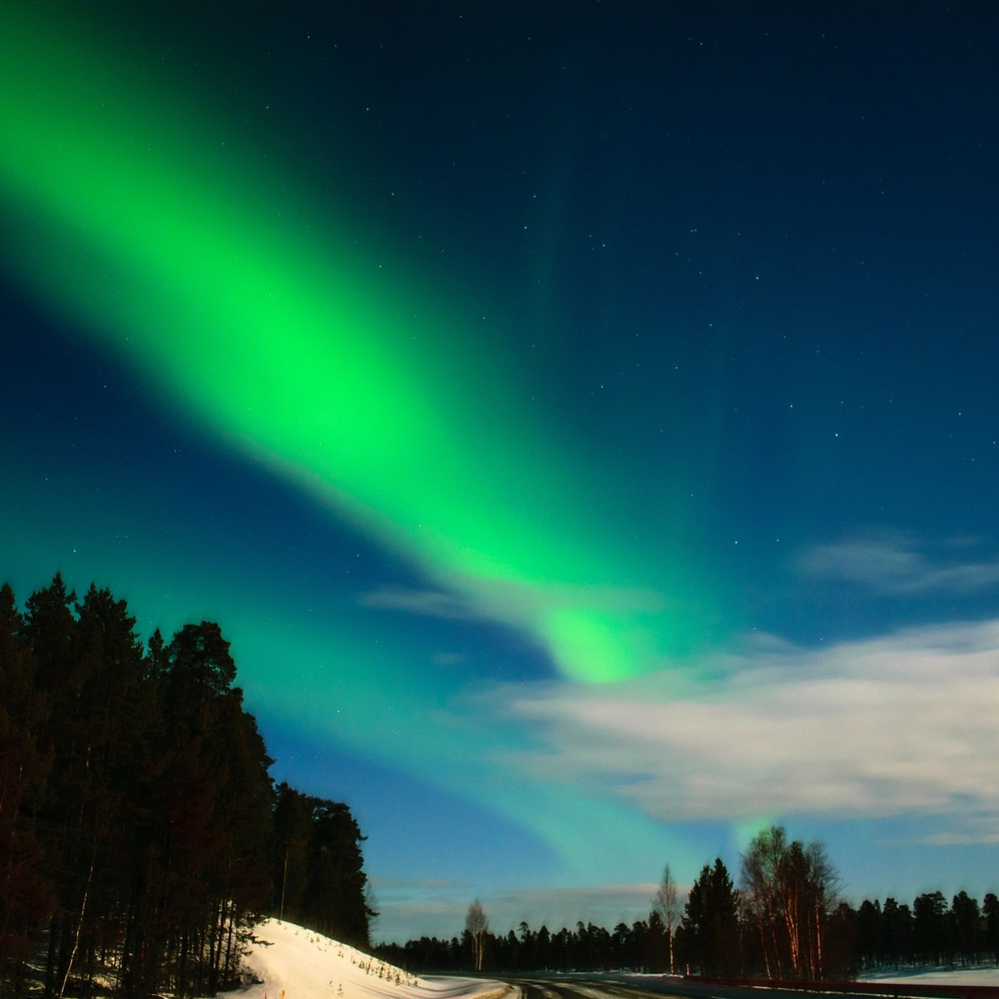 Lapponia la magica terra di Babbo Natale ,aurora boreale e distese enorme di ghiacci episode artwork