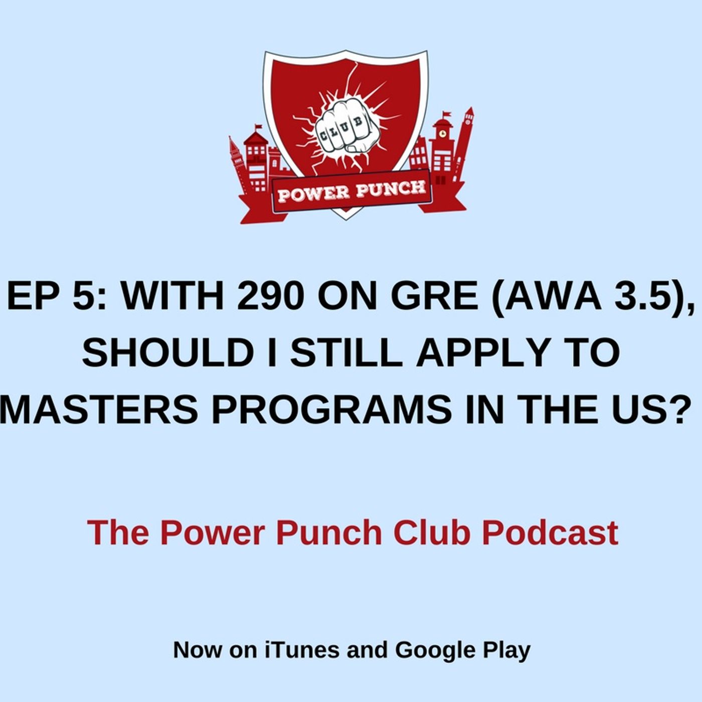 With a 290 on the GRE and 3.5 in AWA, should I still apply to masters programs in the US? episode artwork