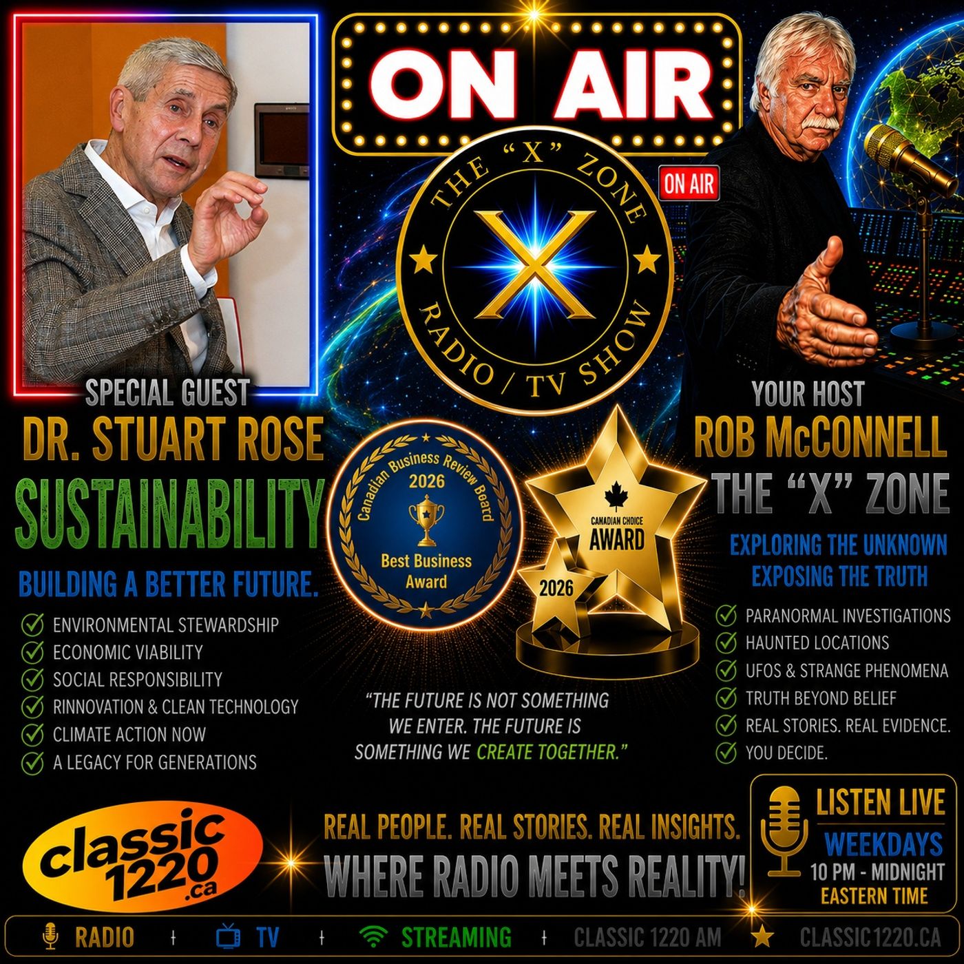 Rob McConnell Interviews - DR. STUART ROSE - Sustainability episode artwork
