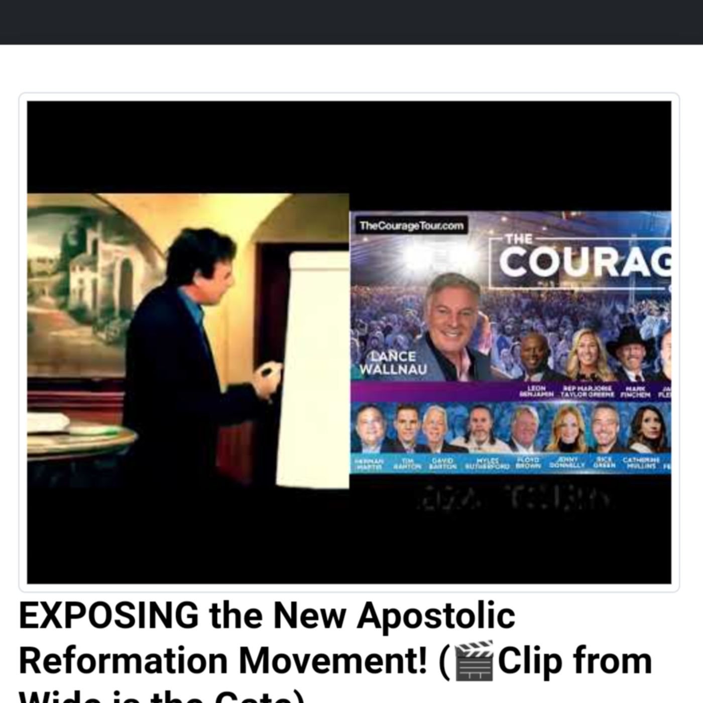 EXPOSING the New Apostolic Reformation Movement! (🎬Clip from Wide is the Gate) episode artwork